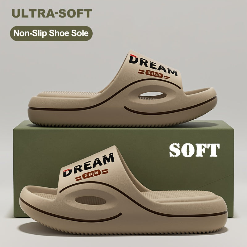 Men's Summer Casual Non-Slip EVA Slippers with Thick Sole