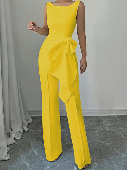 OM307B Elegant Women's Vest and Pants Set - Stylish Casual Elegance