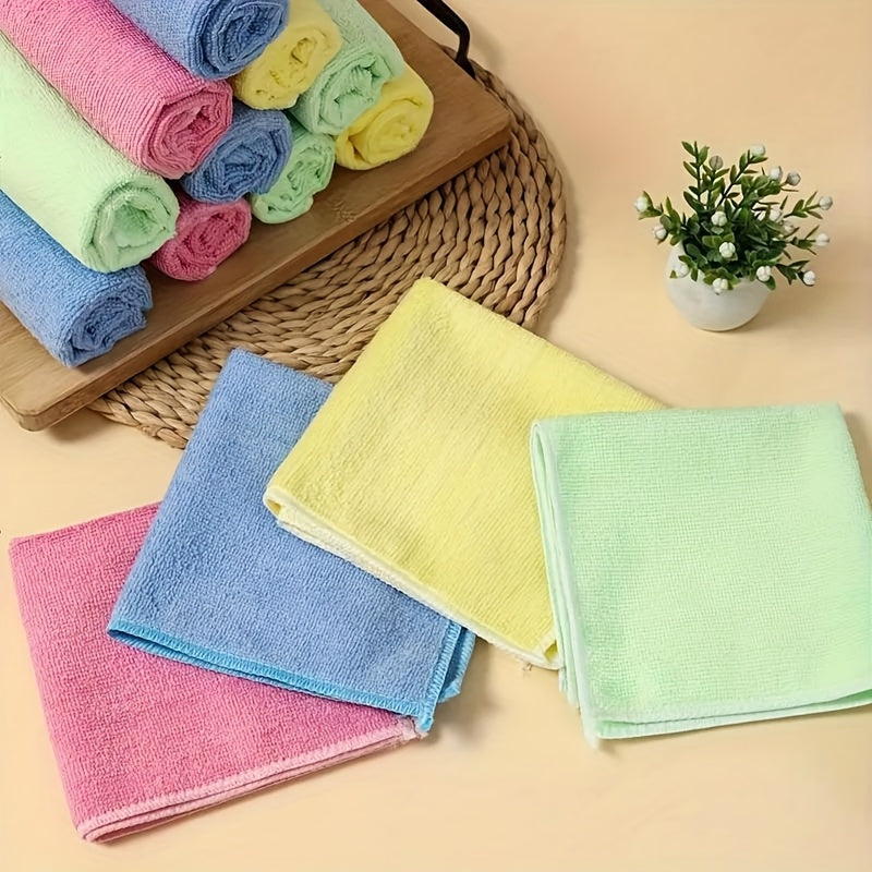 5pcs/10pcs, Cleaning Towels, Reusable Cleaning Cloths for automotive Detailing tools, Oil-Free Dish Cloths Multi-Purpose Cleaning Towels, Kitchen Wipes, Household Wipes, Kitchen Bathroom Cleaning Towels, Durable Absorbent Tow