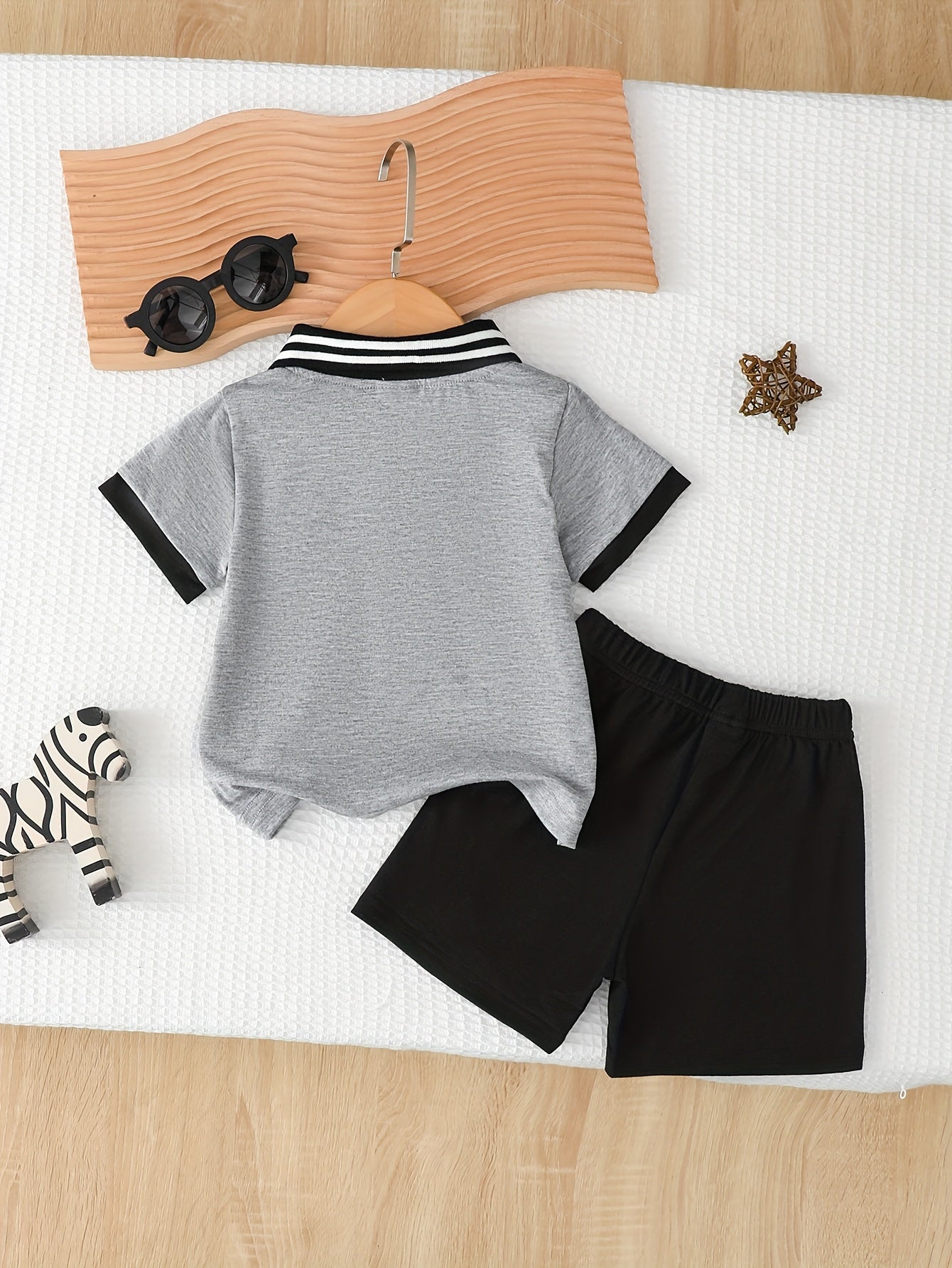 Summer Baby Girl 2-Piece Casual Short Sleeve Top & Shorts Set