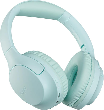 TOZO Bluetooth 5.4 over Ear Headphones, ENC Call Noise Cancelling Mic, Foldable Wireless Headset, 70H Playback, Deep Bass Stereo Sound, Customizable EQ via Button & App, for Travel and Home, Upgraded