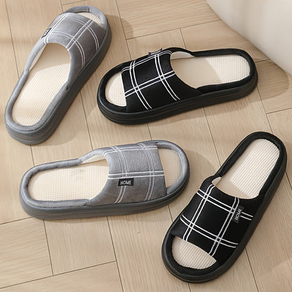Men's Summer Indoor Casual Slip-On Fabric Slippers