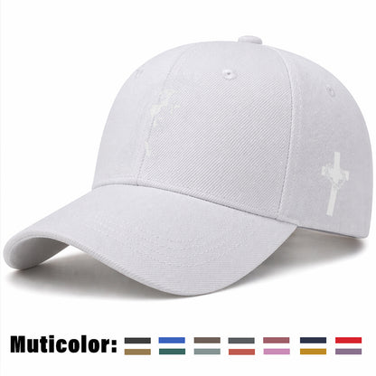 Unisex Christian Baseball Cap with Adjustable Cross Design