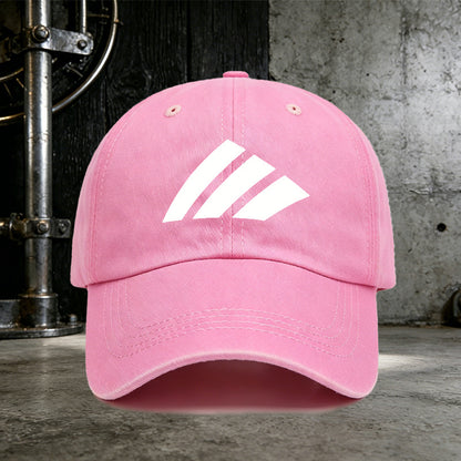 Men's Casual White Slashes Baseball Cap for All Seasons