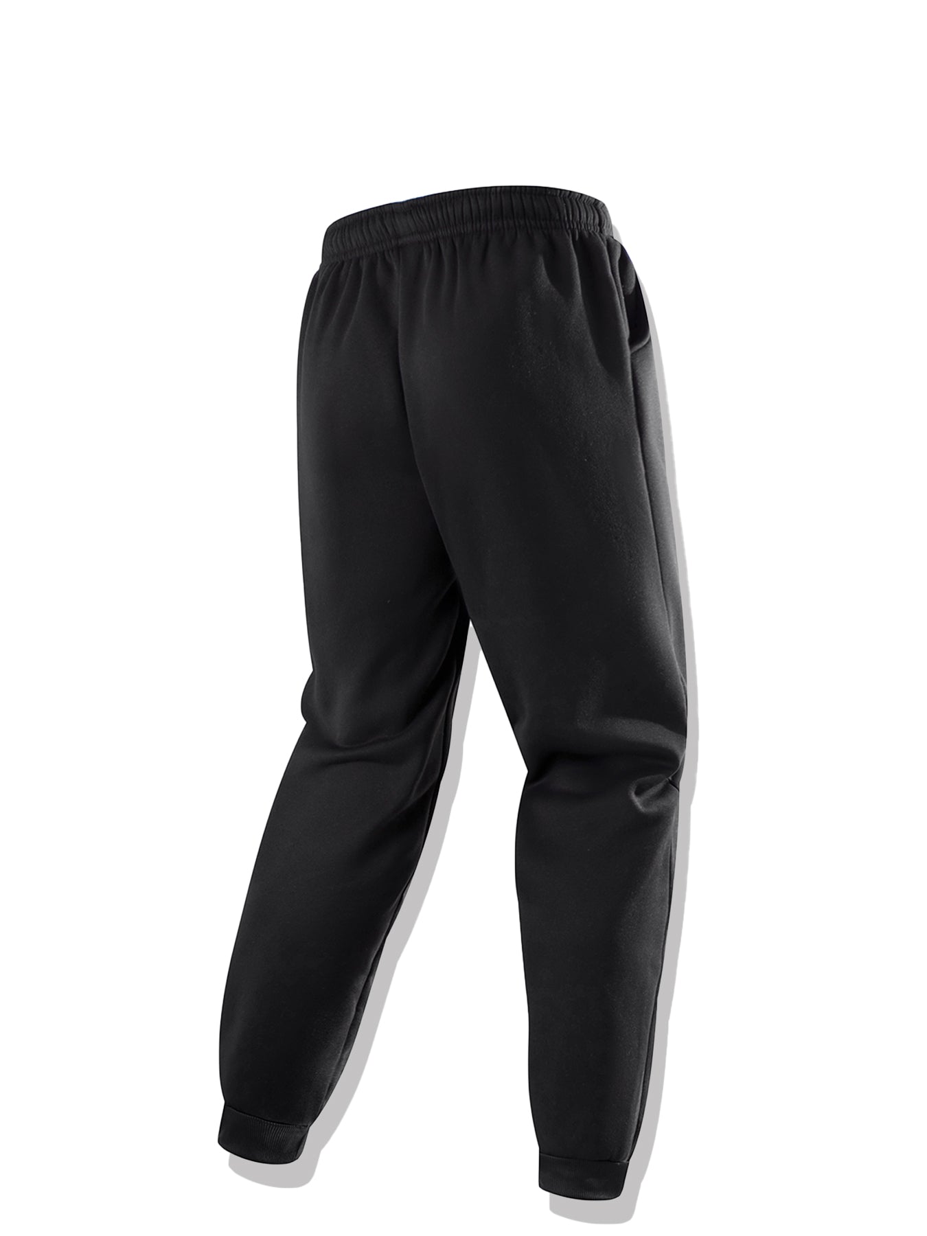 Աշնանային-ձմեռային տղամարդու գլխարկով սպորտային հագուստի հավաքածու, պարզ դասական, բազմակողմանի հագուստ՝ կայծակաճարմանդով, աստառապատ տաք բաճկոնով և լարով սպորտային տաբատով՝ առօրյա և հանգստի համար։