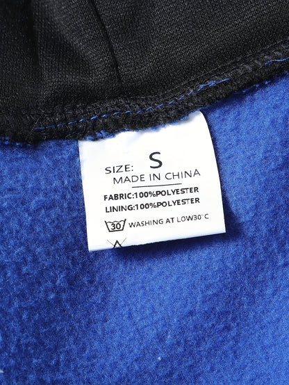 Men's Color Block Hoodie - Casual Graphic Design Pullover With Kangaroo Pocket For Winter And Fall Streetwear - Great Gift