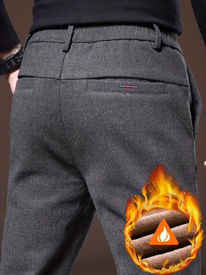Men's Slim-Fit Corduroy Pants Thickened for Fall Winter