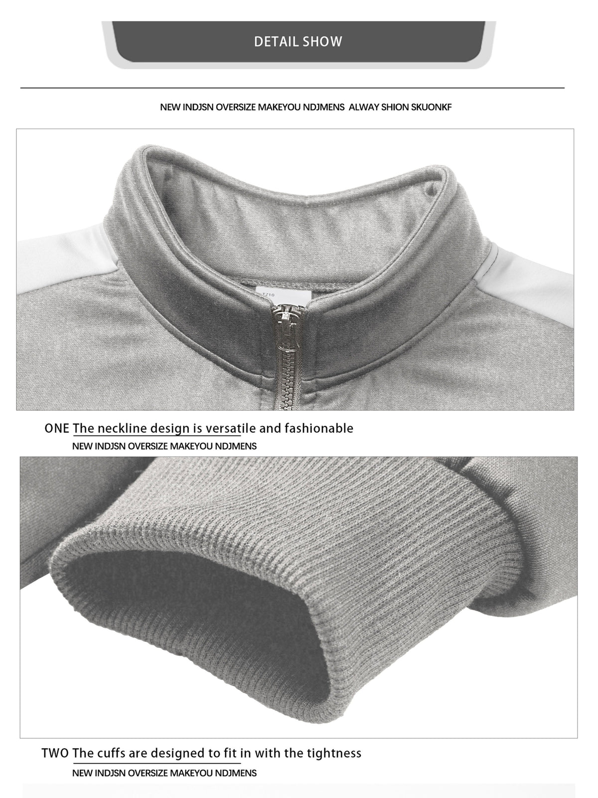 Men's Slim-Fit Full-Zip Softshell Jacket with Stand Collar