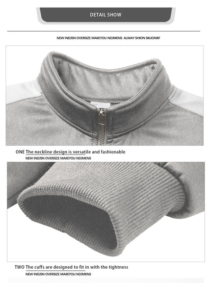 Men's Slim-Fit Full-Zip Softshell Jacket with Stand Collar