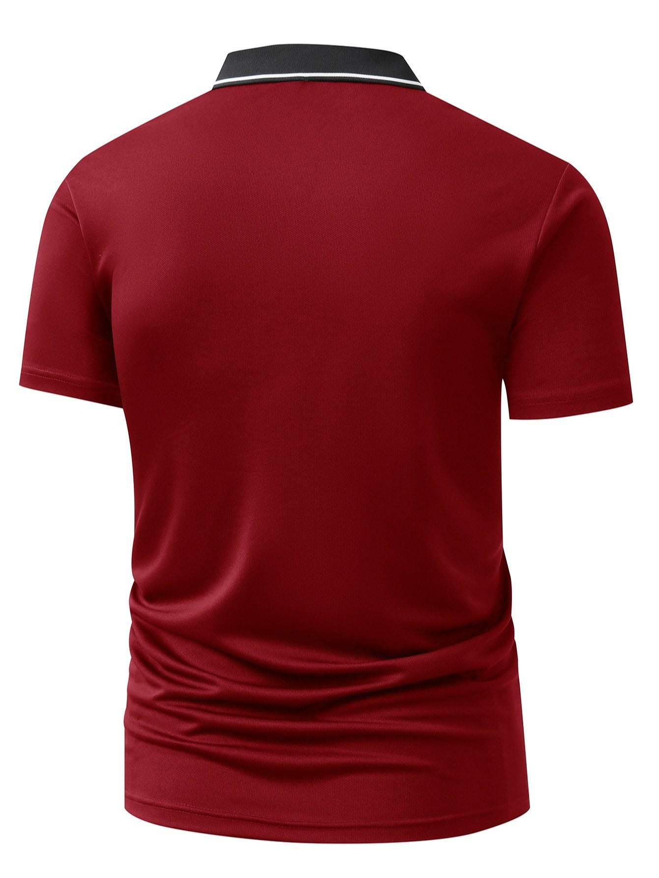 S8 Men'S Quick-Dry Polo Shirt | 4518 Stylish BQSS Design, Airy And Comfortable for Workouts, Casual Wear, And Trendy Lightweight And Sturdy Top with Short Sleeves And Button Features - ayq