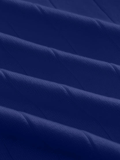 Temujin OBM Men's College Style Fashion New Color Block Striped High Neck Knit Long Sleeve Pullover Sweater