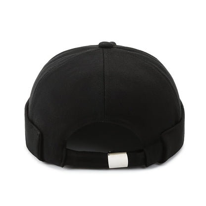 Lightweight Black Korean Style Bucket Hat with Adjustable Buckle