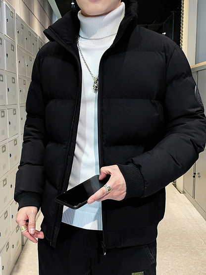 Men's Casual College Style Lightweight Polyester Jacket