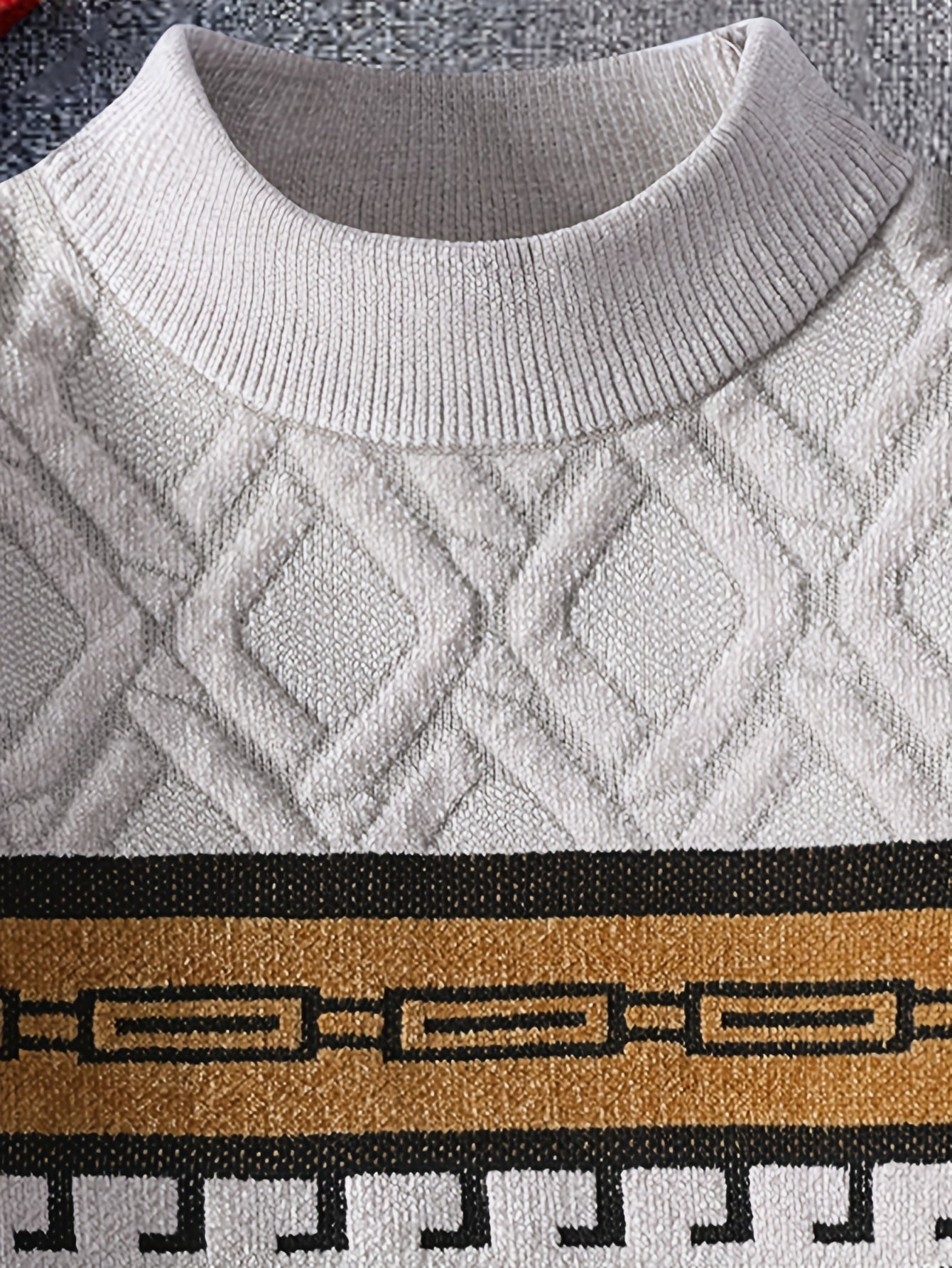 2025 թվականի աշնանային և ձմեռային նոր տղամարդկանց սվիտեր կորեական ոճով՝ ազատ կլոր վզով, տաք գործվածքով և նորաձև ոճով