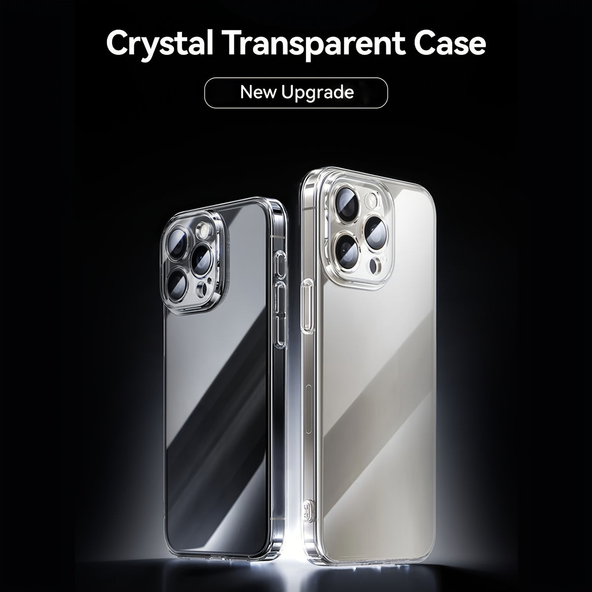 Crystal Clear Anti-Yellowing Phone Case for iPhone 18/17 Pro Max