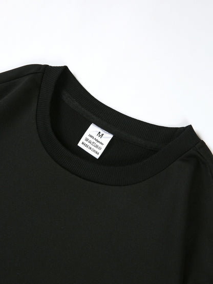 Men's Happy New Year 2026 Print Round Neck Sweater - Casual Long Sleeve Pullover with Chinese/English Lettering, Machine Washable Winter Sweaters for Parties, Daily Wear & New Year Gifts (Happy 2026 Design)