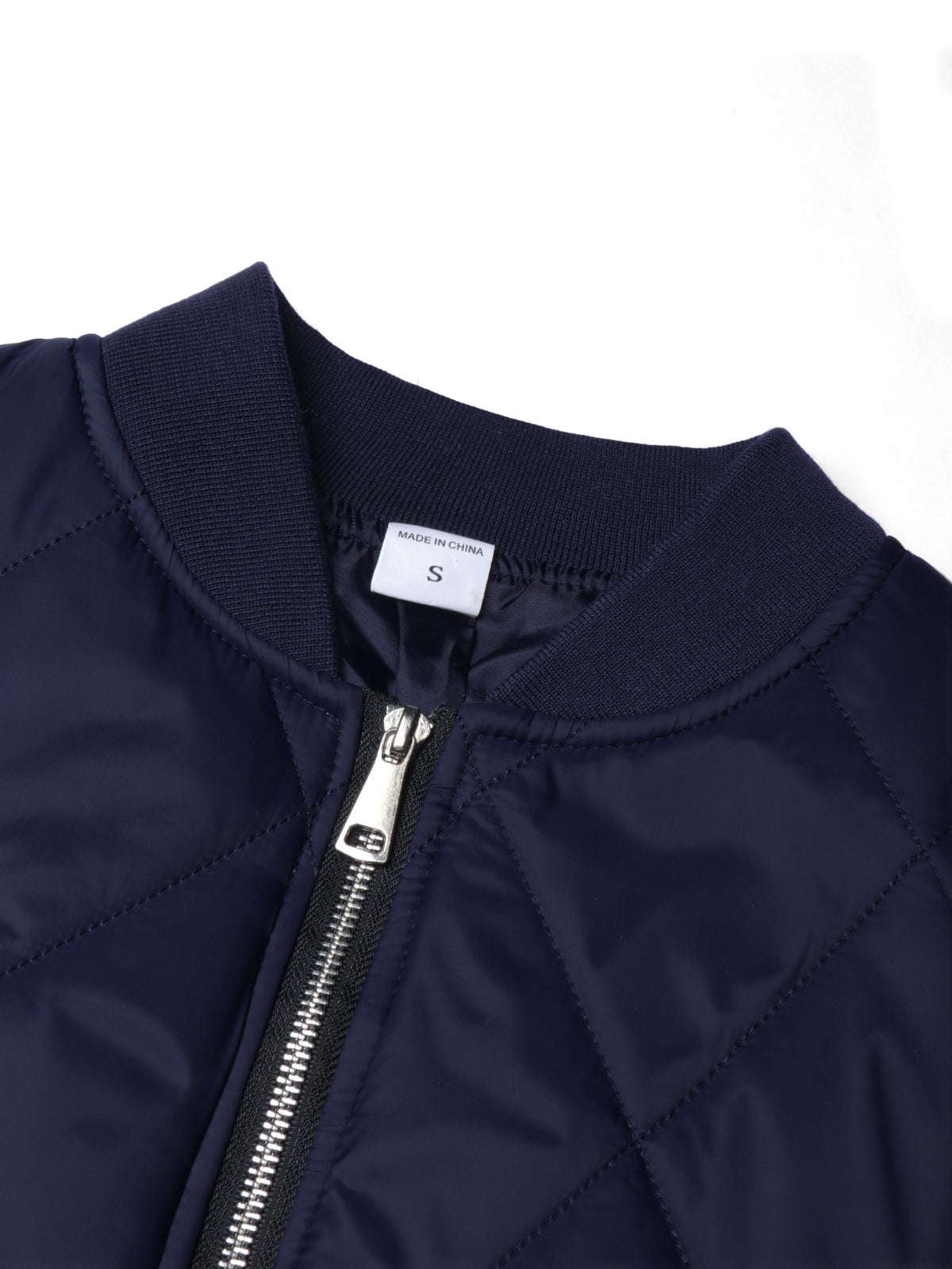 Men's Casual Padded Baseball Collar Coat with Chest Print