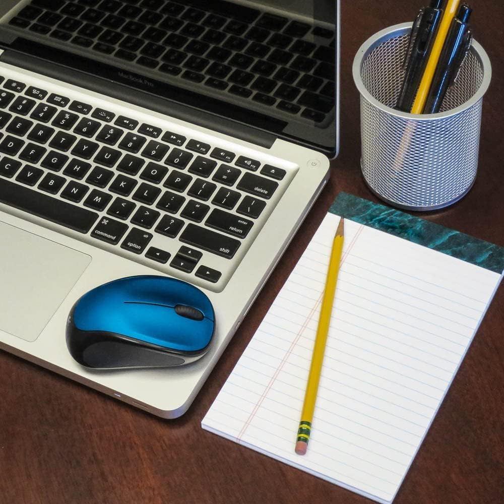 Logitech M317 Wireless Mouse, 2.4 Ghz with USB Receiver, 1000 DPI Optical Tracking, 12 Month Battery, Compatible with PC, Mac, Laptop, Chromebook - Blue