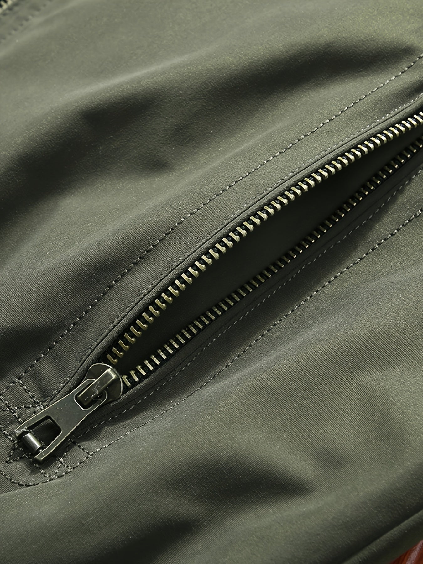 Men'S Stylish Beige Bomber Jacket with Red & Blue Trim - Double-Sided, Metal Zipper, Casual & Formal Wear, Perfect Gift for Husband or Boyfriend, Casual Outerwear | Doubleside Jacket | Polyester Lining