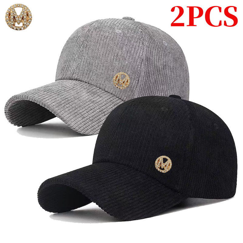 Unisex Adjustable Corduroy Baseball Cap - Lightweight, Retro Style