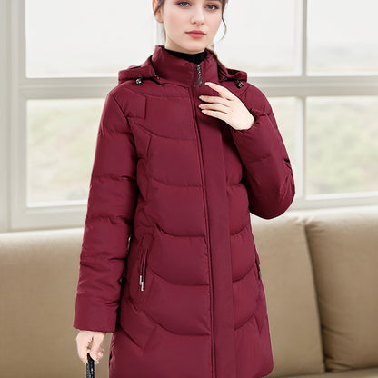 Կանացի էլեգանտ ձմեռային բաճկոն - Մազերի նման ուլունքաձև կոճակներով փակվող վերարկու, փքված չէ, ձեռքով լվացվող երկար թևքերով վերնազգեստ ցուրտ եղանակի համար (անկանոն և պաշտոնական) - սև բաճկոն առանց գոտու/պարագաների (պատրաստի կրելու), ձմեռային Ջա