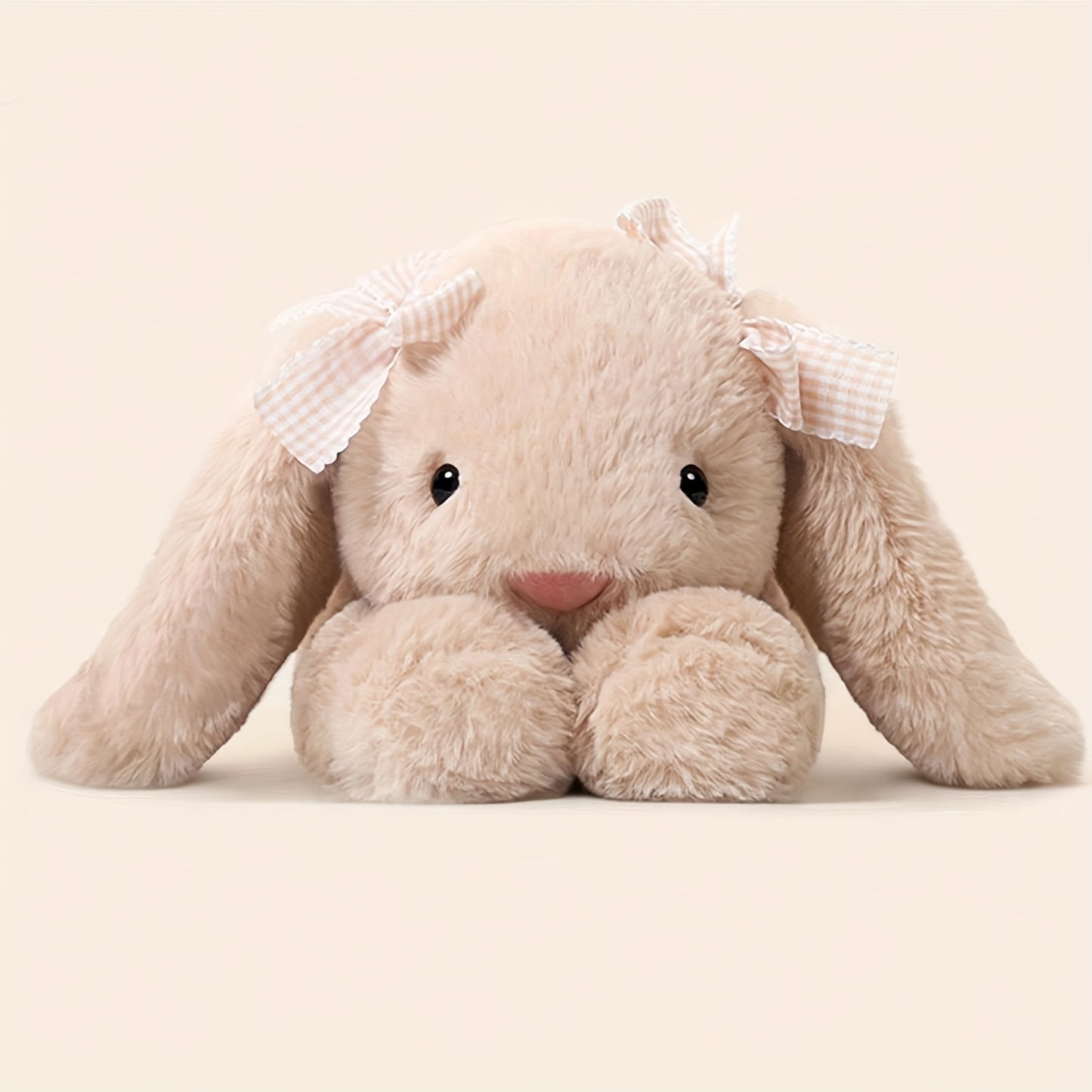 35cm/13.77in Soft Stuffed Bunny Plush Toy Suitable for Kids - Cute Lop Jimny Rabbit Doll with Long Ears, Huggable Bedtime Companion, Birthday Gift for Girls Room Decor, Travel & Accessory (Plush Toy)