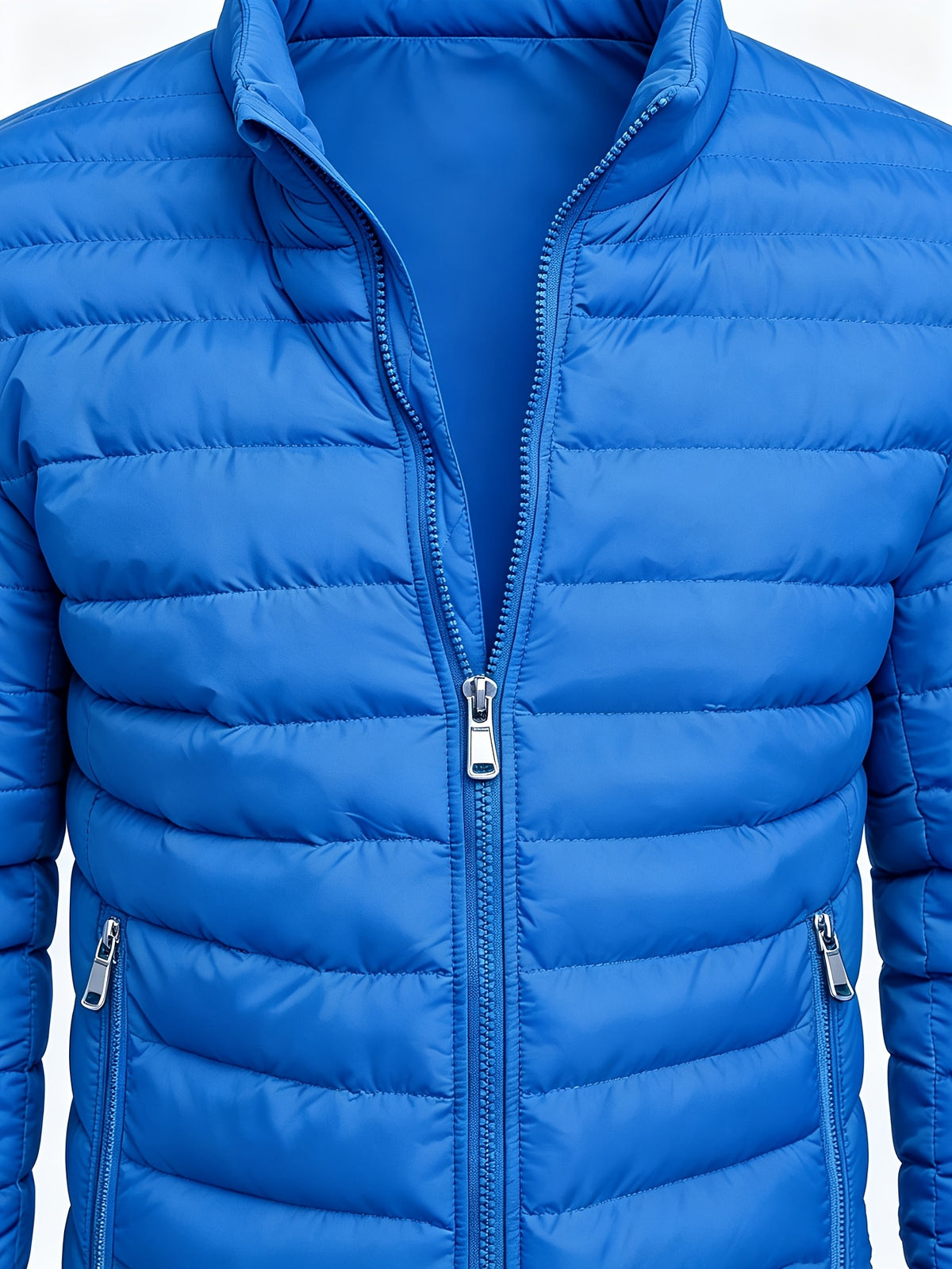 Men's Slim Fit Lightweight Stand Collar Windproof Jacket