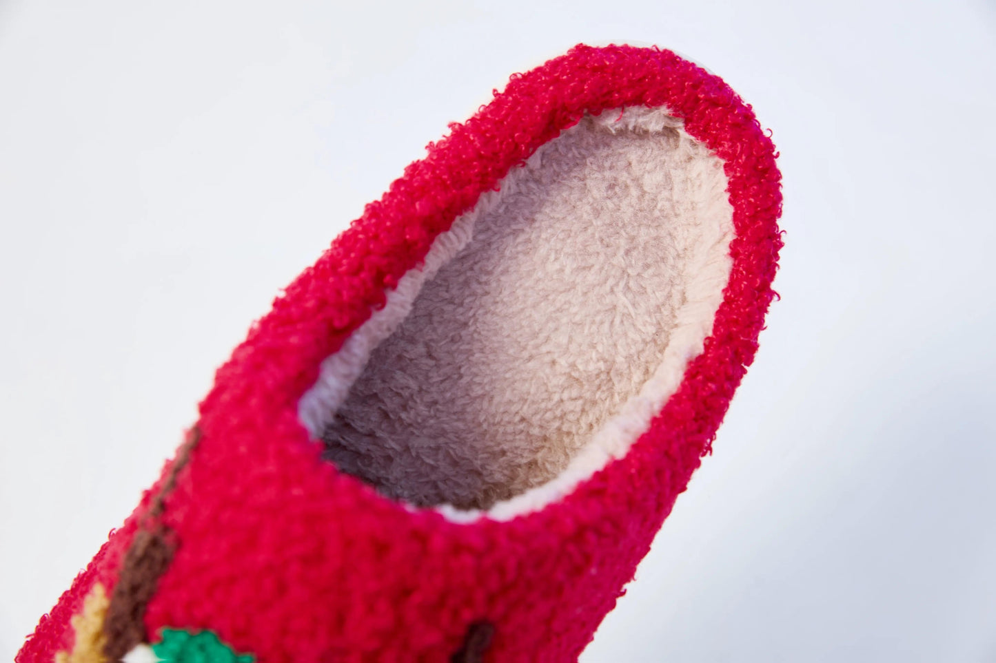 Mrs Hui Men's & Women's Plush Flocked Reindeer Slippers - Cozy Winter Indoor/Outdoor Christmas House with Antlers, Soft Warm & TPR Sole, Unisex -Like Footwear for Holiday Parties, Slippers For Women, House Slippers For Women,