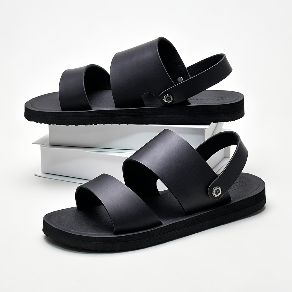 Men's Casual Double-Strap Sandals with Non-Slip Soft Sole