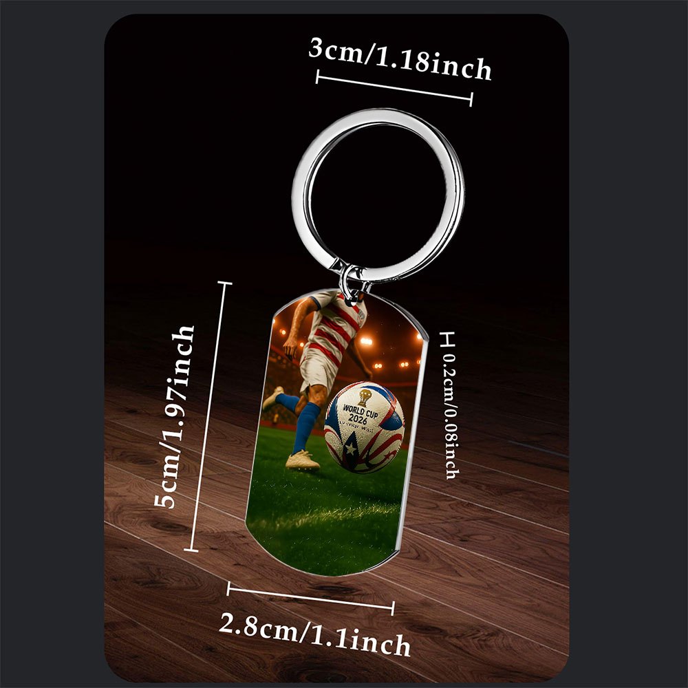 FIFA World Cup 2026 Soccer Keychain Football Player Design