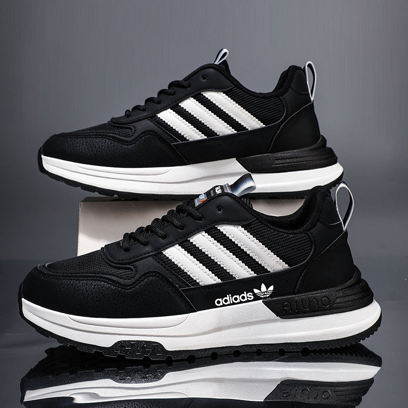 Men's Lightweight Breathable Mesh Running Shoes with Thick EVA Sole