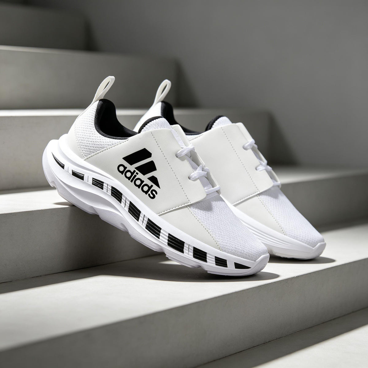 Lightweight Casual Sports Shoes with Cushioned Platform Sole
