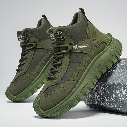 Men's Outdoor Hiking Boots with Comfortable Fabric Lining