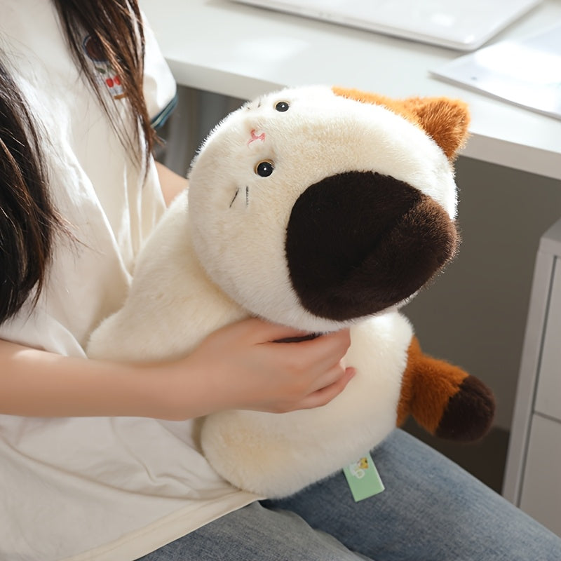 20cm/7.87in Calico Cat Plush Toy, a Sofa Ornament, Stuffed Fat Cat Plush Doll, And an Ideal Choice for Holiday Or Birthday Gifts.