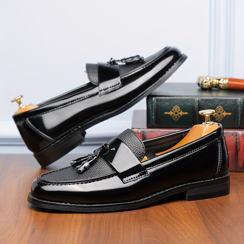 Men's Casual Slip-On Ankle Loafers with Rubber Sole