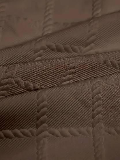 Men'S Casual Jacquard Knit Short-Sleeve T-Shirt - Featuring a Stylish Geometric Pattern, Round Neck, Comfortable for All Seasons, Perfect for Casual Wear - ayq