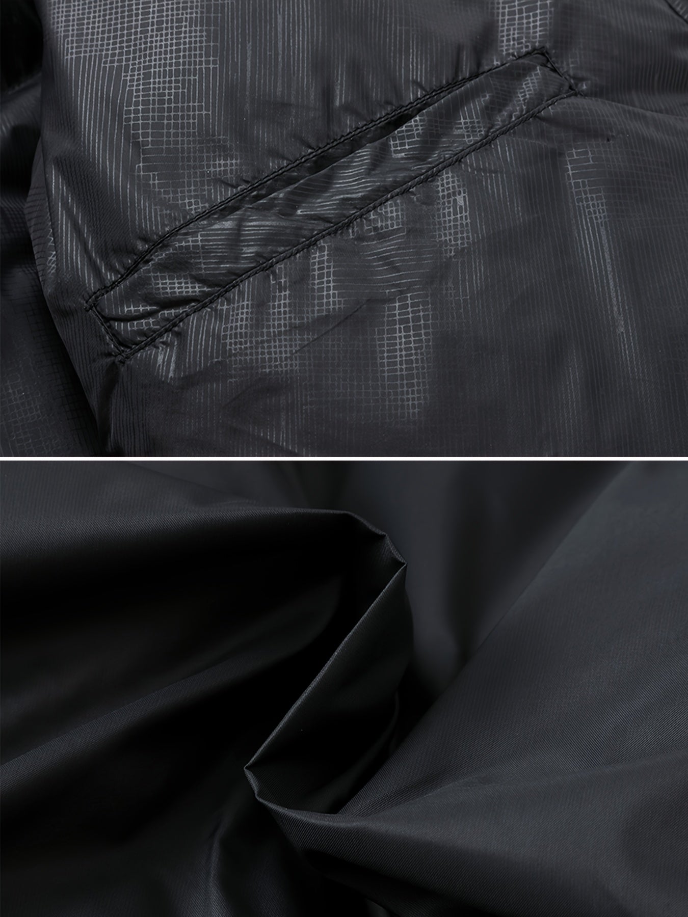 Men'S Winter Warm Jacket - Stylish Black Stand Collar with "CONTRIBUTING" Lettering, Long Sleeve, Zip-Up, Polyester Fleece Lined, Casual Outdoor Sportswear, Winter Jacket, Men, Men'S Business Coat, Men'S Outer Winter, Winter