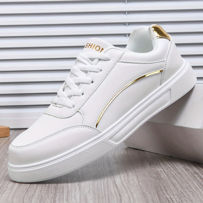 Men'S Fashion Sneakers, Casual Low-Top Retro Thick Sole, EVA Sole, Faux, Fabric Lining, Lace-Up Closure, Versatile Athletic Outdoor Shoes, Skateboarding Shoes