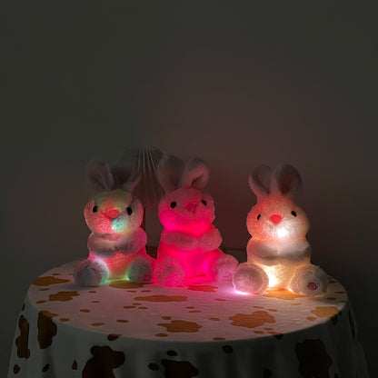 Light up Plush Bunny Rabbit Stuffed Animal Rabbit Plushie Toy Glow in The Dark Bedtime Companion Easter Bunny Gift for Kids, Best Gifts for Easter Day