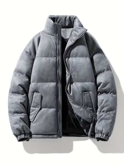 779 Men's Fashion Casual Trendy Thickened Winter Personality Letter Warm Jacket