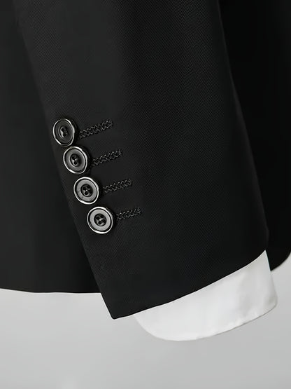 Men's Suit Set 2pcs Suit and Trousers Versatile and Fashionable for Parties, Weddings and Ceremonies