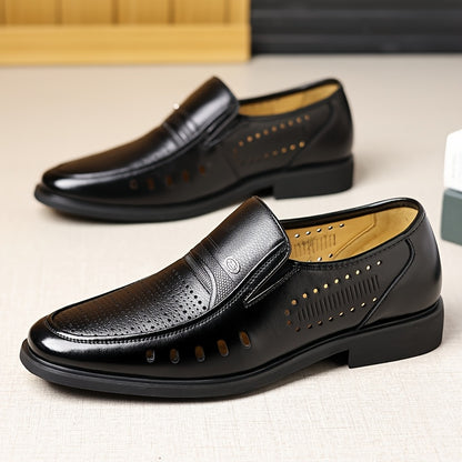 Men's Summer Slip-On Oxford Shoes Breathable Non-Slip Casual Business