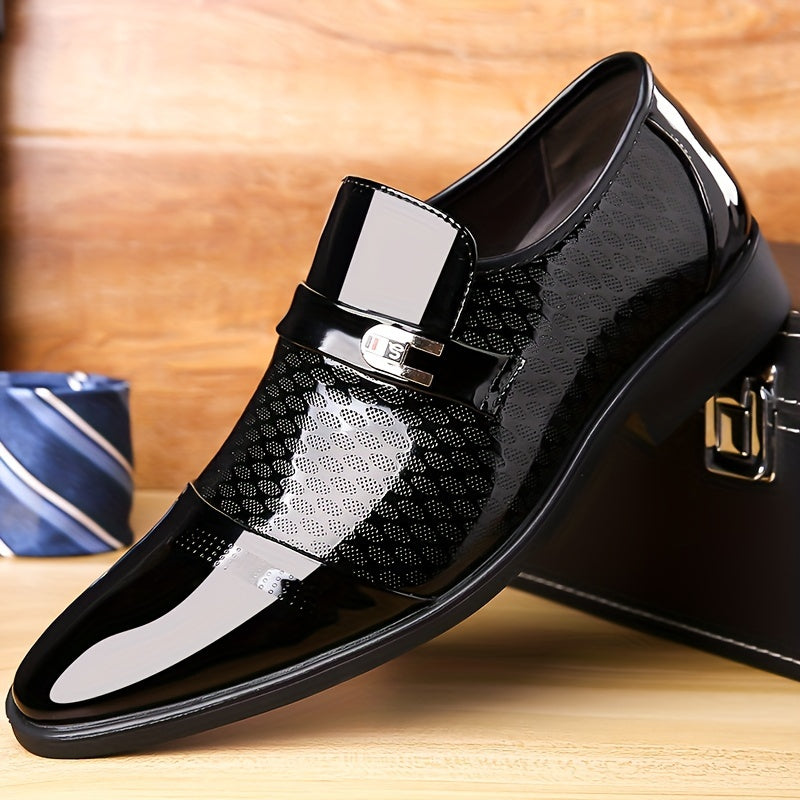 Men's Business Casual Slip-On Shoes with Soft Rubber Sole