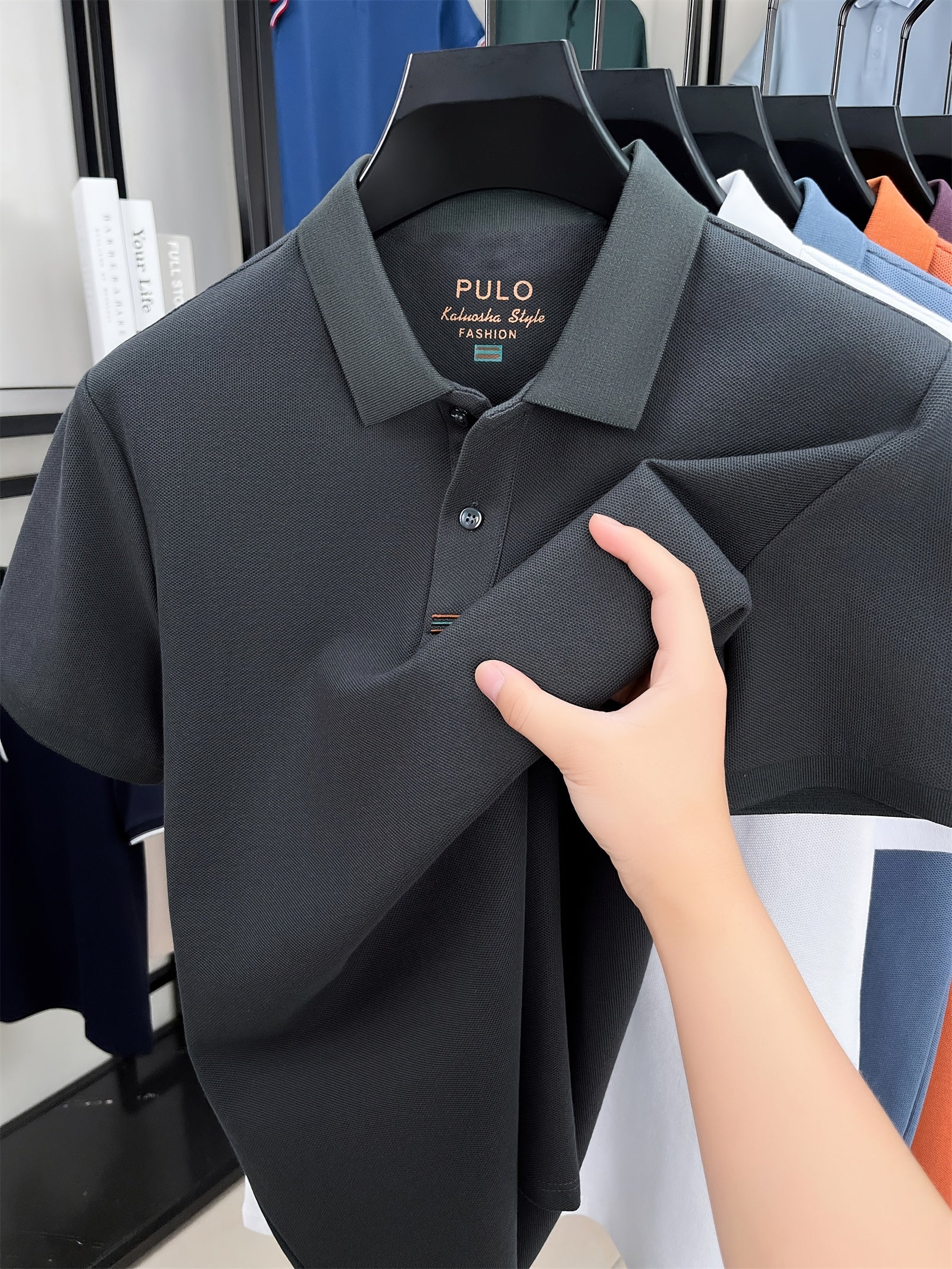 KATMA CRRTMARO Pure Short-Sleeve Men'S Polo Shirt, New Summer Style, Loose And Breathable T-Shirt, Model KYA-6918 - ayq