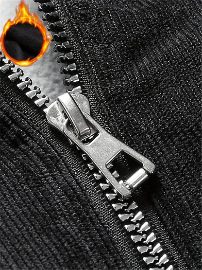 Men'S Heavyweight Winter Jacket - Thermal Insulated Cold Weather Coat with Full-Zip Closure, Fleece & Stand Collar - Brown - Casual Outerwear for, Thick, Thick Winter Jacket For Men, Winter Jacket For Men, Winter Coat For Men