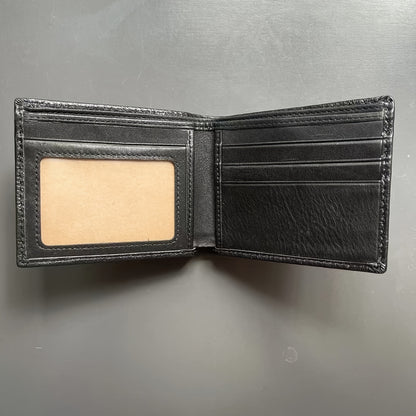 Men'S Premium First-Layer Leather Wallet with Crocodile Pattern - ayq