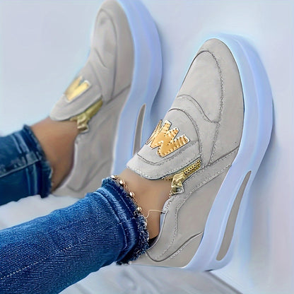 Women's Low-Top Sneakers, Breathable Mesh Upper, Soft Insole, PU Outsole, Comfortable And Lightweight, Suitable For All Seasons plus size