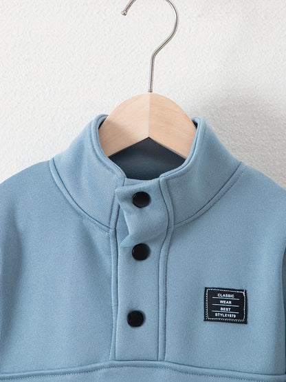 Boys' Cozy Fleece-Lined Hoodie & Sweatpants Set - Olive Green Casual Winter Outfit with Pockets, Thick Warmth for Fall & Winter, Regular Fit, Casual Attire, for Outdoor