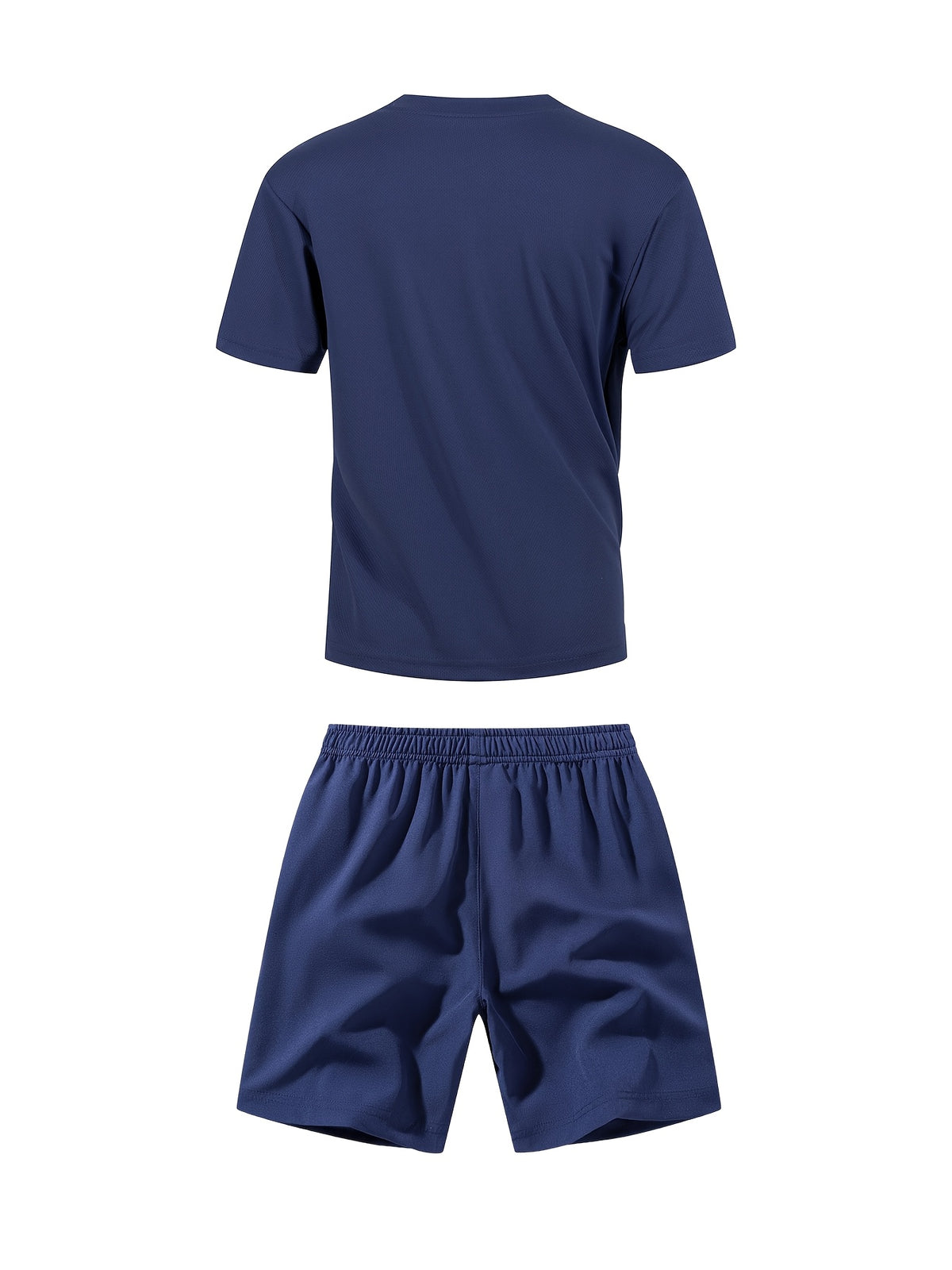 Boys' Quick-Dry Summer Shirt & Shorts Set with Reflective Strips
