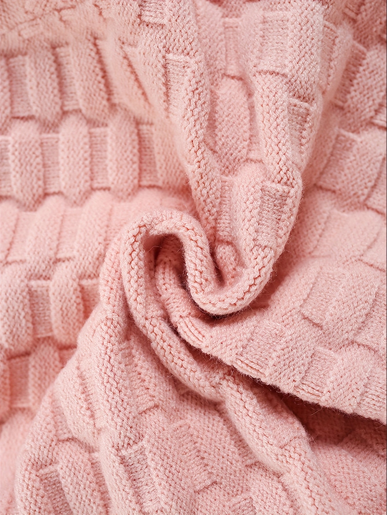 Girls' Fashion Casual Blend Knitted Set for Girls 3, Round Neck, Long Sleeves, Button Closure, Bunny Embellished Pink Sweater Pants Two-Piece Set, Elegant And Sweet, Suitable for Outdoor Activities, As a Gift for Kids